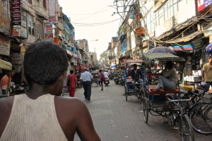 The view through the eyes of a Rickshaw driver